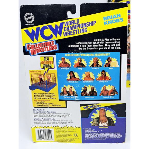 WCW The Nasty Boys Tag Team Wrestlers 1994 Jerry Sags & Brain Knobs Unopened - Picture 10 of 16